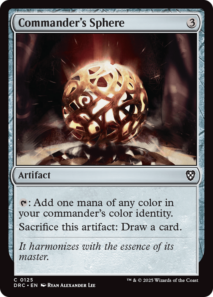 Commander's Sphere [Aetherdrift Commander] | Black Swamp Games