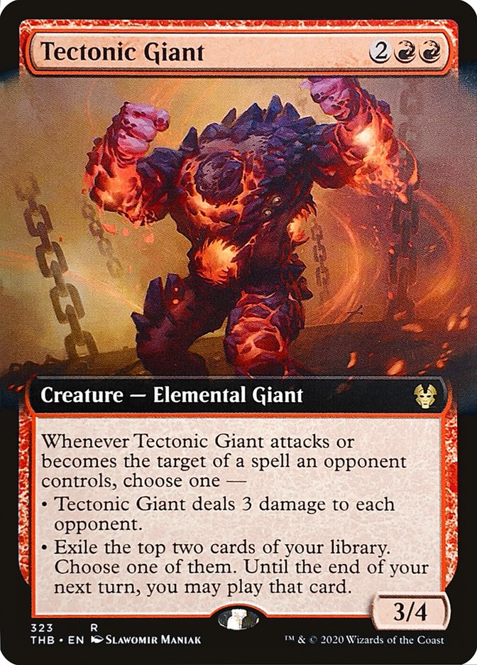 Tectonic Giant (Extended Art) [Theros Beyond Death] | Black Swamp Games