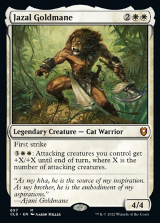 Jazal Goldmane [Commander Legends: Battle for Baldur's Gate] | Black Swamp Games