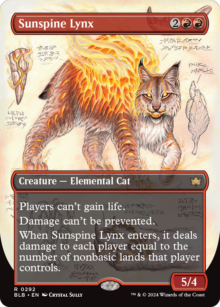 Sunspine Lynx (Borderless) [Bloomburrow] | Black Swamp Games
