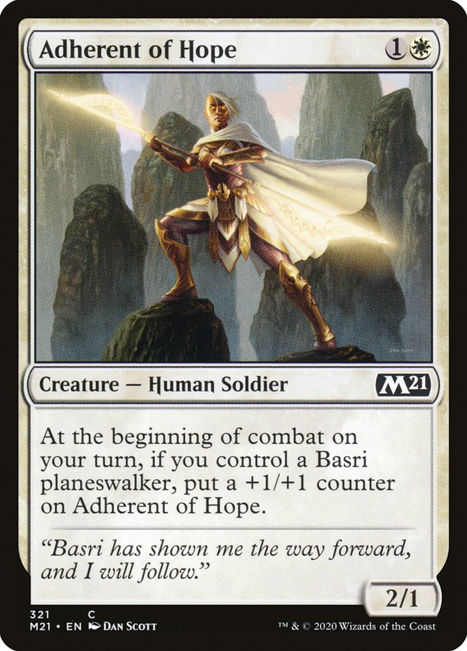 Adherent of Hope [Core Set 2021] | Black Swamp Games