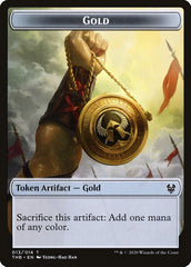 Satyr // Gold Double-Sided Token [Theros Beyond Death Tokens] | Black Swamp Games