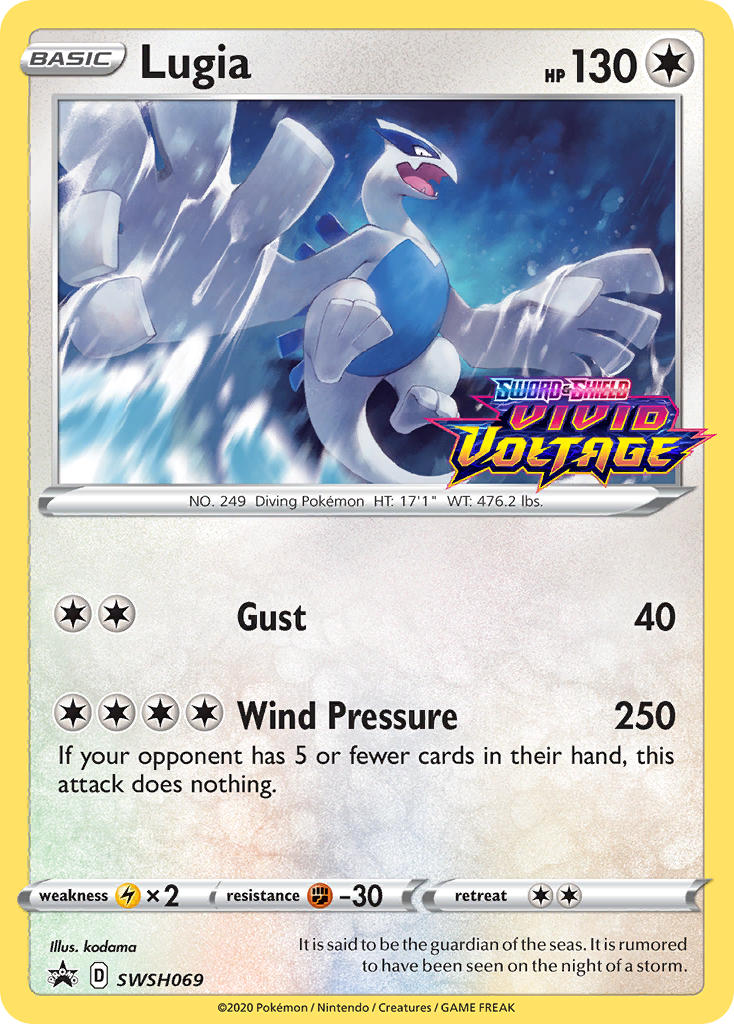 Lugia (SWSH069) (Prerelease Promo) [Sword & Shield: Black Star Promos] | Black Swamp Games