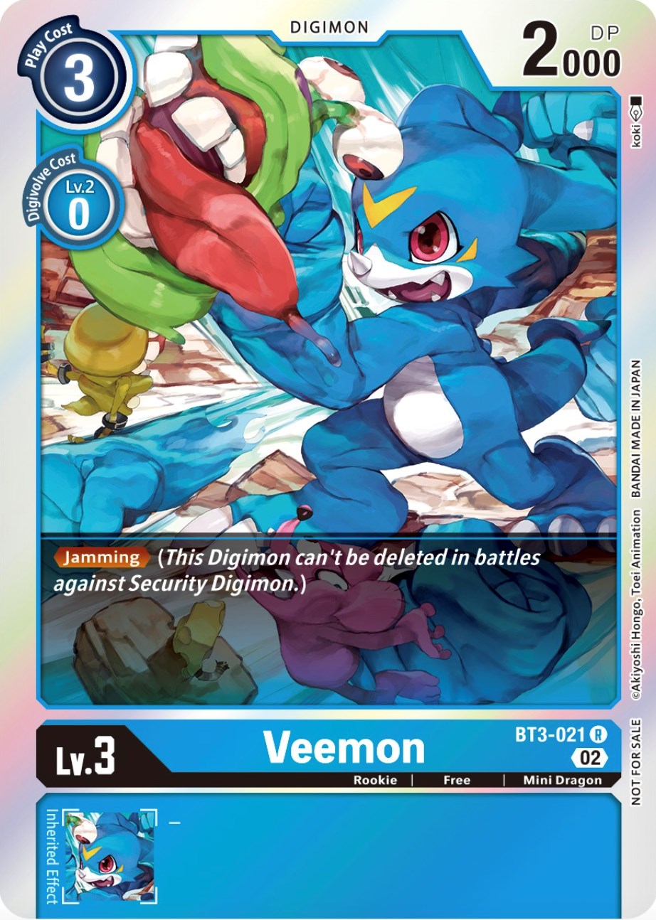 Veemon [BT3-021] (Official Tournament Pack Vol.8) [Release Special Booster Promos] | Black Swamp Games