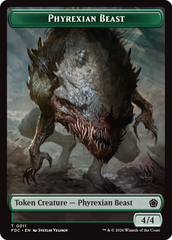 Thopter // Phyrexian Germ Double-Sided Token [Foundations Commander Tokens] | Black Swamp Games