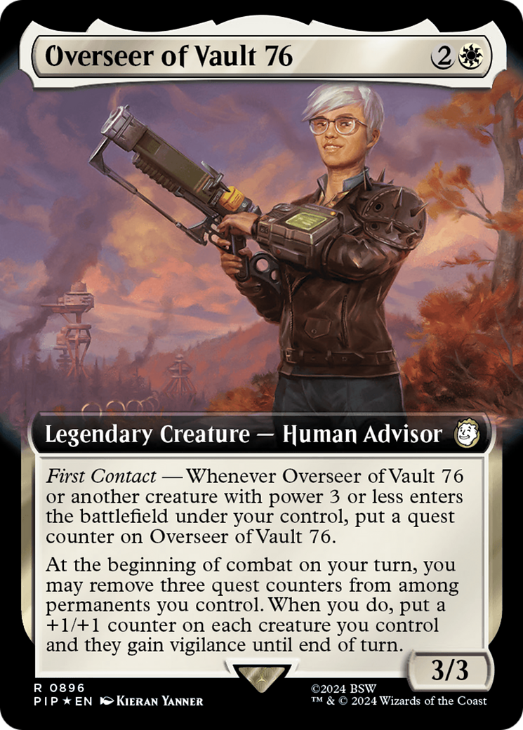 Overseer of Vault 76 (Extended Art) (Surge Foil) [Fallout] | Black Swamp Games