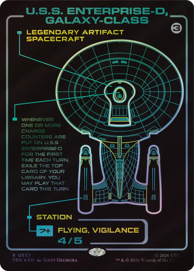 U.S.S. Enterprise-D, Galaxy-Class (Showcase) [Star Trek] | Black Swamp Games