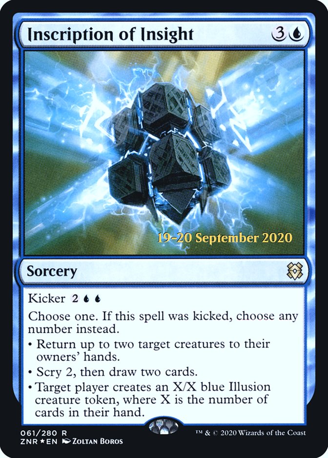 Inscription of Insight [Zendikar Rising Prerelease Promos] | Black Swamp Games
