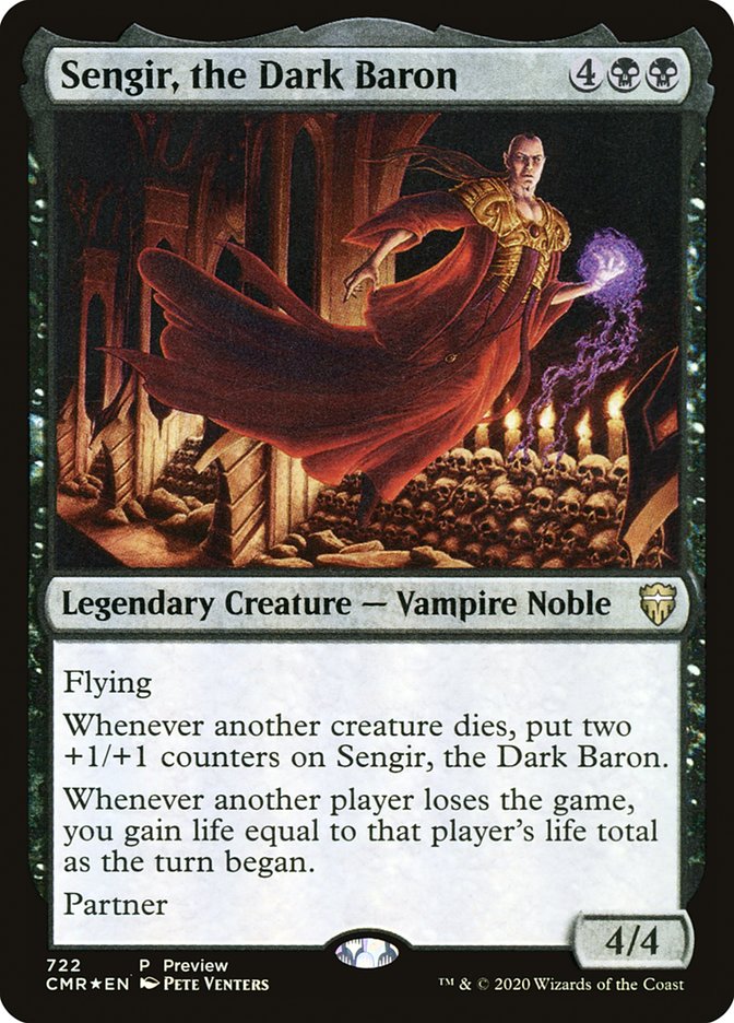 Sengir, the Dark Baron [Commander Legends Promos] | Black Swamp Games