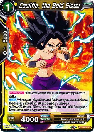 Caulifla, the Bold Sister (BT7-085) [Assault of the Saiyans] | Black Swamp Games