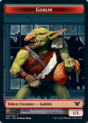 Smoke Blessing // Goblin Double-Sided Token [Kamigawa: Neon Dynasty Commander Tokens] | Black Swamp Games