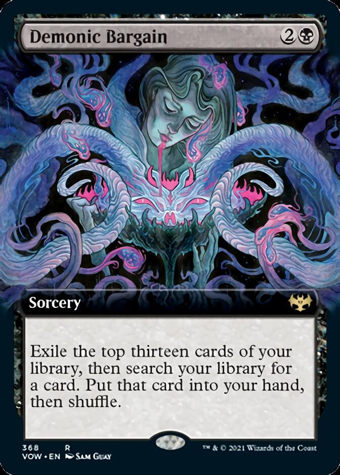 Demonic Bargain (Extended Art) [Innistrad: Crimson Vow] | Black Swamp Games