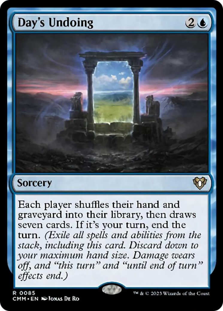 Day's Undoing [Commander Masters] | Black Swamp Games