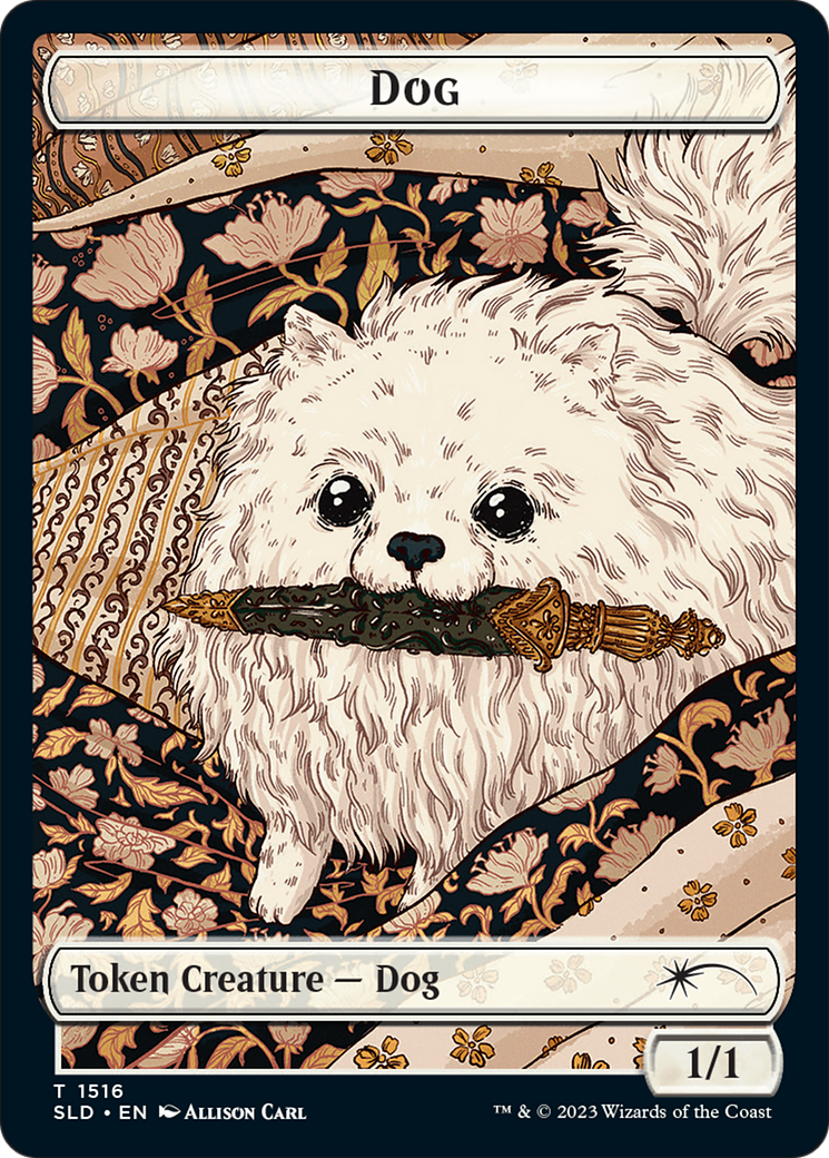 Dog // Cat Double-Sided Token [Secret Lair Commander Deck: Raining Cats and Dogs Tokens] | Black Swamp Games