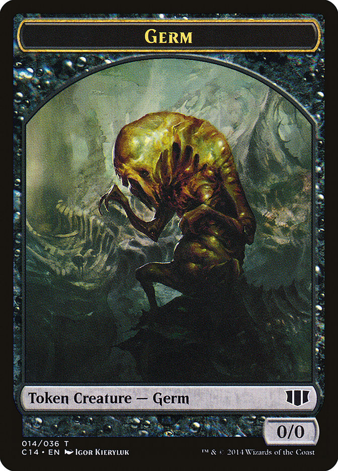 Germ // Zombie (016/036) Double-Sided Token [Commander 2014 Tokens] | Black Swamp Games