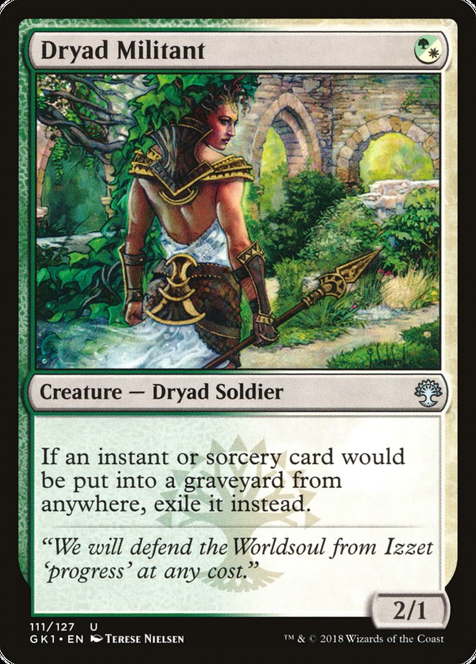 Dryad Militant [Guilds of Ravnica Guild Kit] | Black Swamp Games