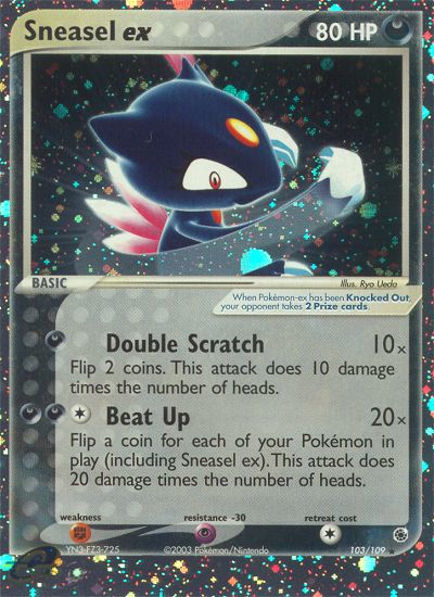 Sneasel ex (103/109) [EX: Ruby & Sapphire] | Black Swamp Games