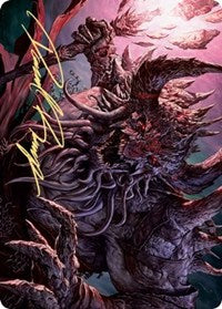 Dream Devourer Art Card (Gold-Stamped Signature) [Kaldheim Art Series] | Black Swamp Games