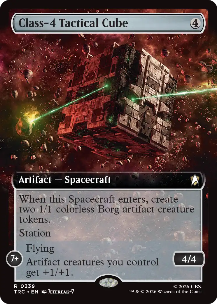 Class-4 Tactical Cube (Extended Art) [Star Trek Commander] | Black Swamp Games