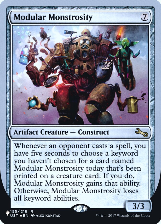 Modular Monstrosity (Unfinity Foil Edition) [The List] | Black Swamp Games