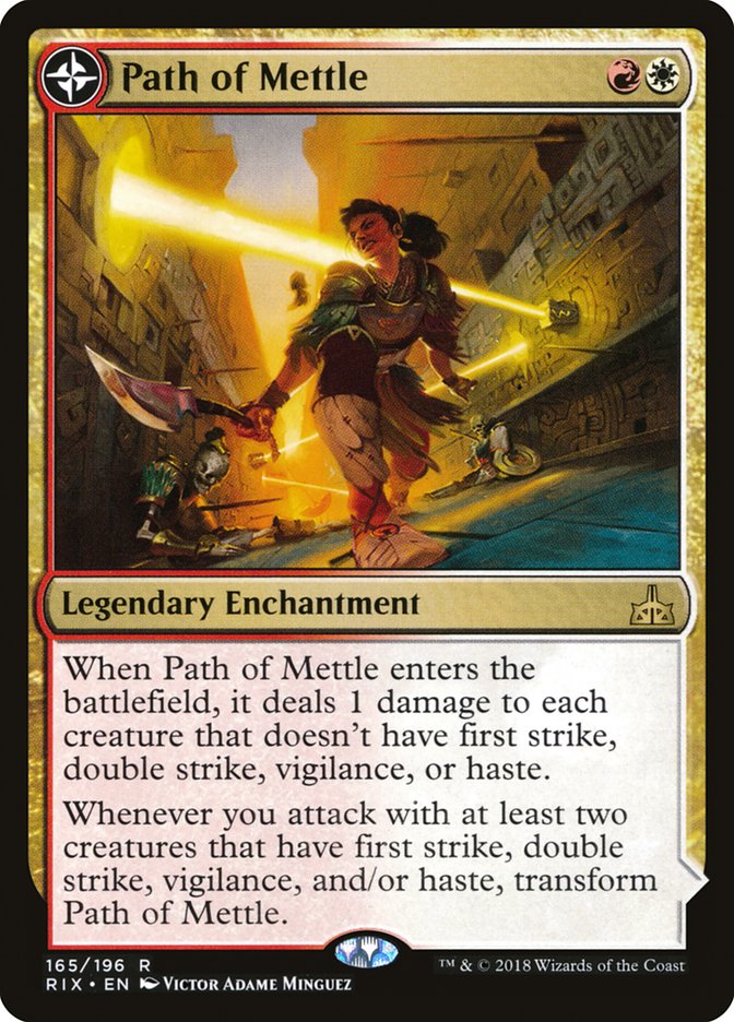 Path of Mettle // Metzali, Tower of Triumph [Rivals of Ixalan] | Black Swamp Games