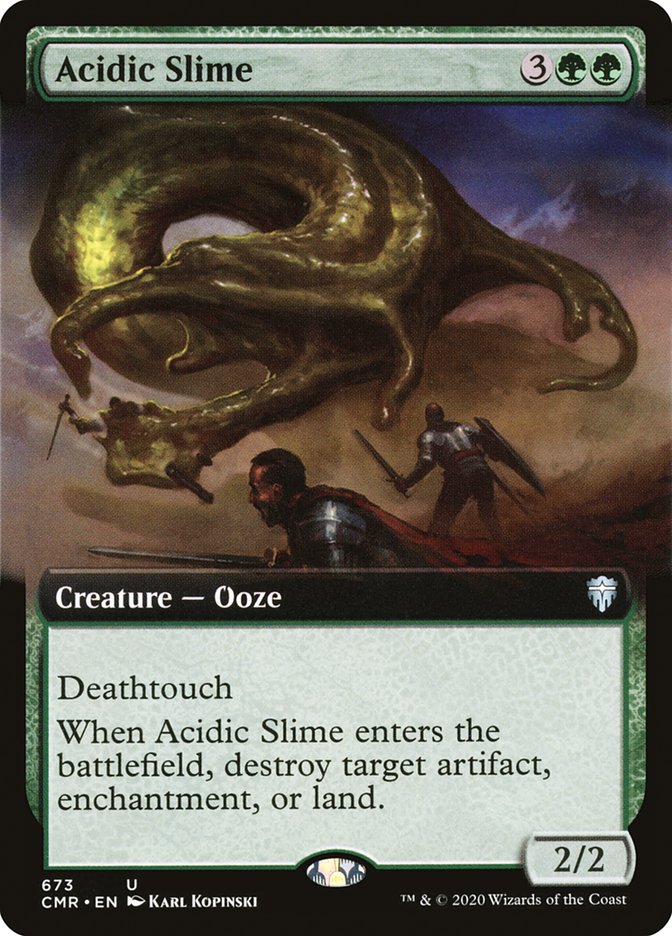 Acidic Slime (Extended Art) [Commander Legends] | Black Swamp Games