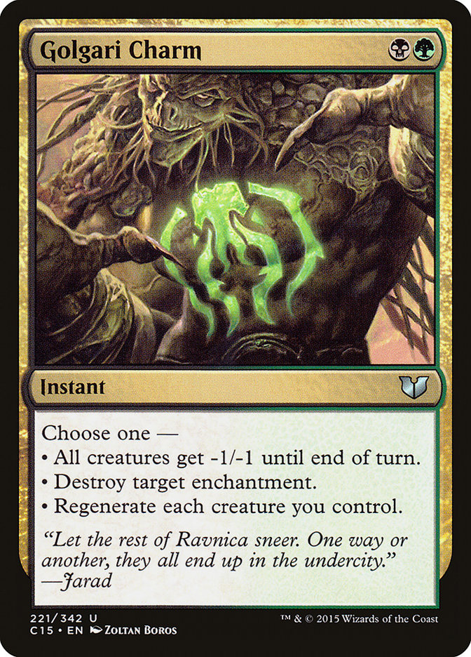 Golgari Charm [Commander 2015] | Black Swamp Games