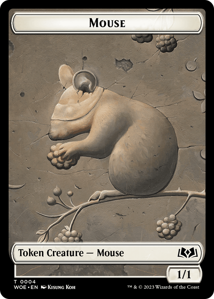 Mouse // Food (0011) Double-Sided Token [Wilds of Eldraine Tokens] | Black Swamp Games