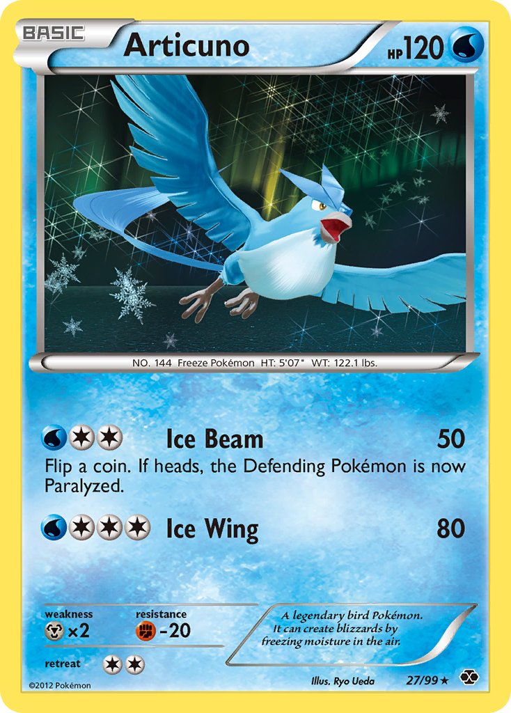 Articuno (27/99) (Blister Exclusive) [Black & White: Next Destinies] | Black Swamp Games