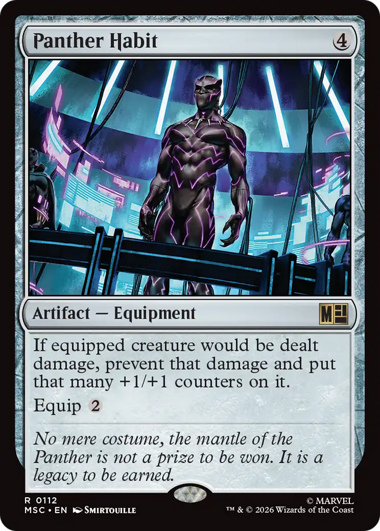 Panther Habit (Surge Foil) [Marvel Super Heroes Commander] | Black Swamp Games