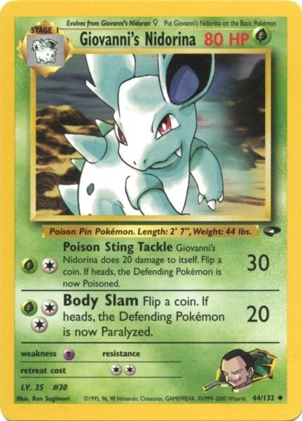 Giovanni's Nidorina (44/132) [Gym Challenge Unlimited] | Black Swamp Games