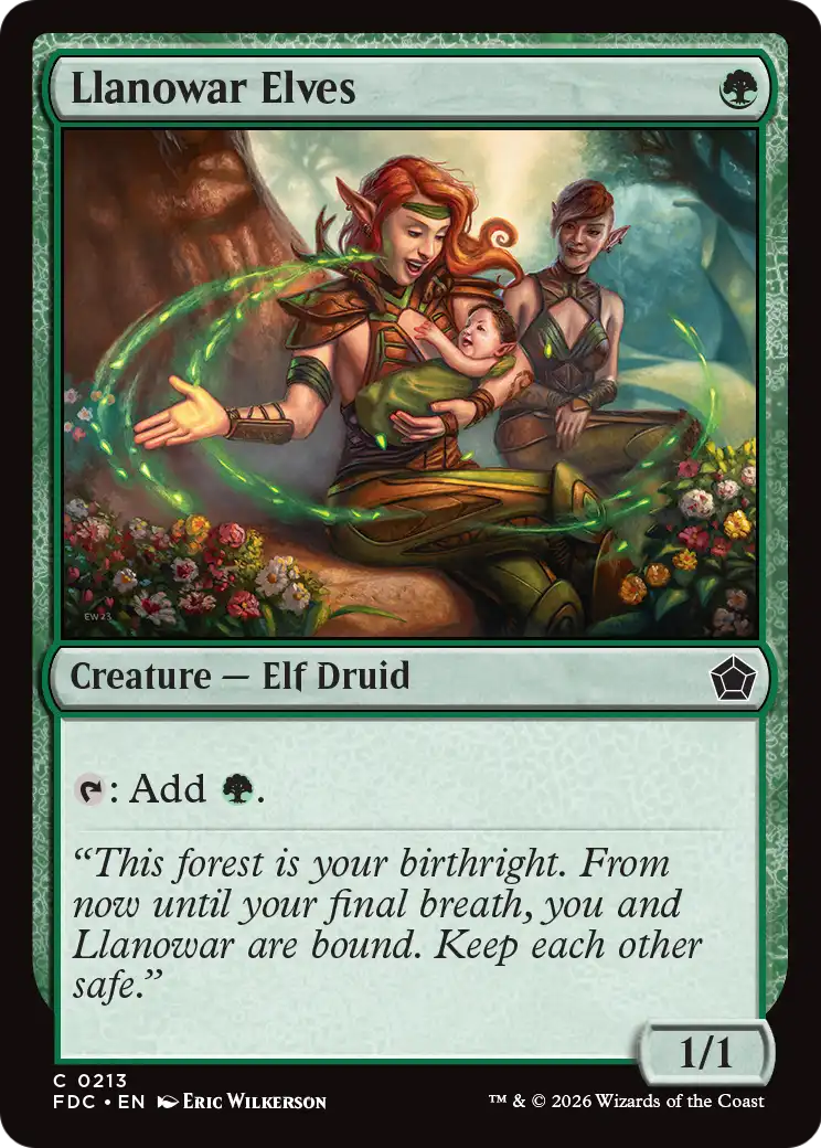 Llanowar Elves [Foundations Commander] | Black Swamp Games