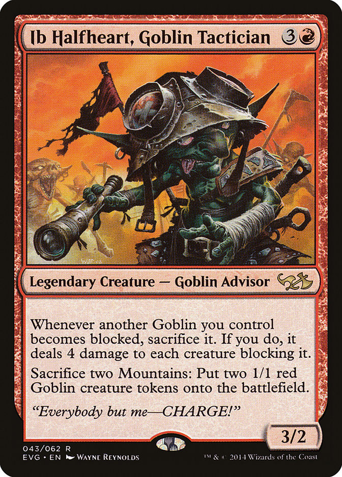 Ib Halfheart, Goblin Tactician (Elves vs. Goblins) [Duel Decks Anthology] | Black Swamp Games