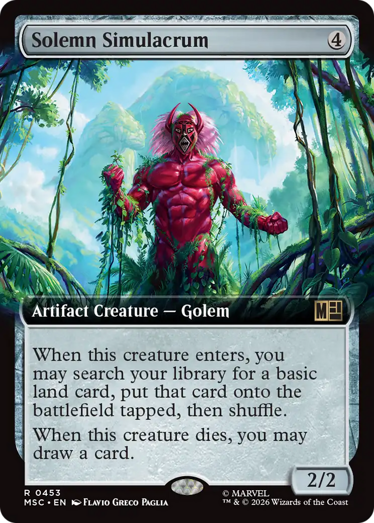Solemn Simulacrum (Extended Art) [Marvel Super Heroes Commander] | Black Swamp Games