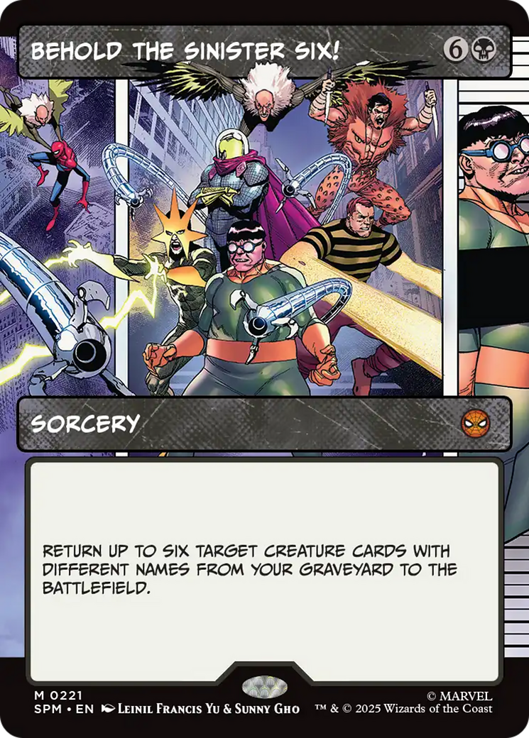 Behold the Sinister Six! (Borderless) [Marvel's Spider-Man] | Black Swamp Games