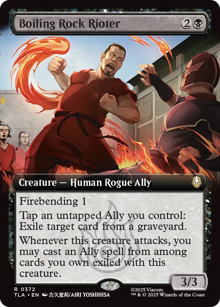 Boiling Rock Rioter (Extended Art) [Avatar: The Last Airbender] | Black Swamp Games