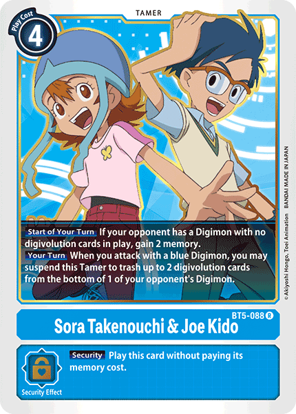 Sora Takenouchi & Joe Kido [BT5-088] [Battle of Omni] | Black Swamp Games