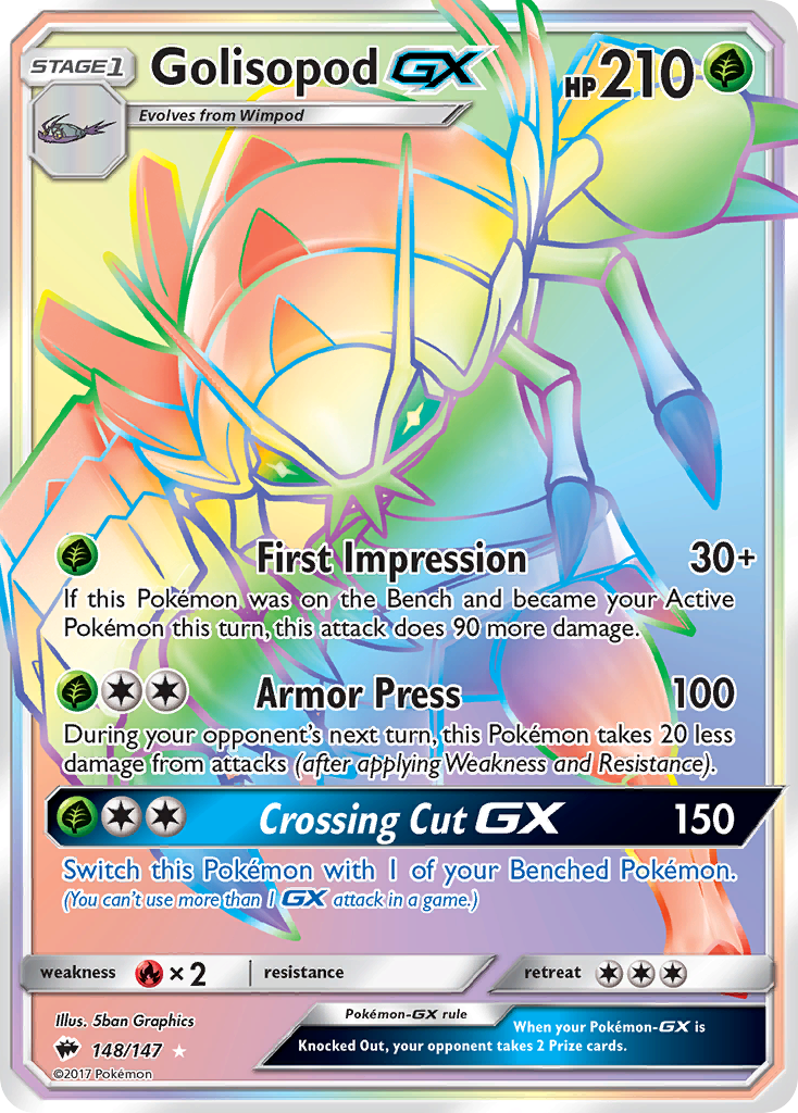 Golisopod GX (148/147) [Sun & Moon: Burning Shadows] | Black Swamp Games
