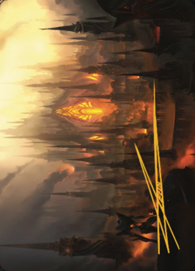 Mishra's Foundry Art Card (Gold-Stamped Signature) [The Brothers' War Art Series] | Black Swamp Games
