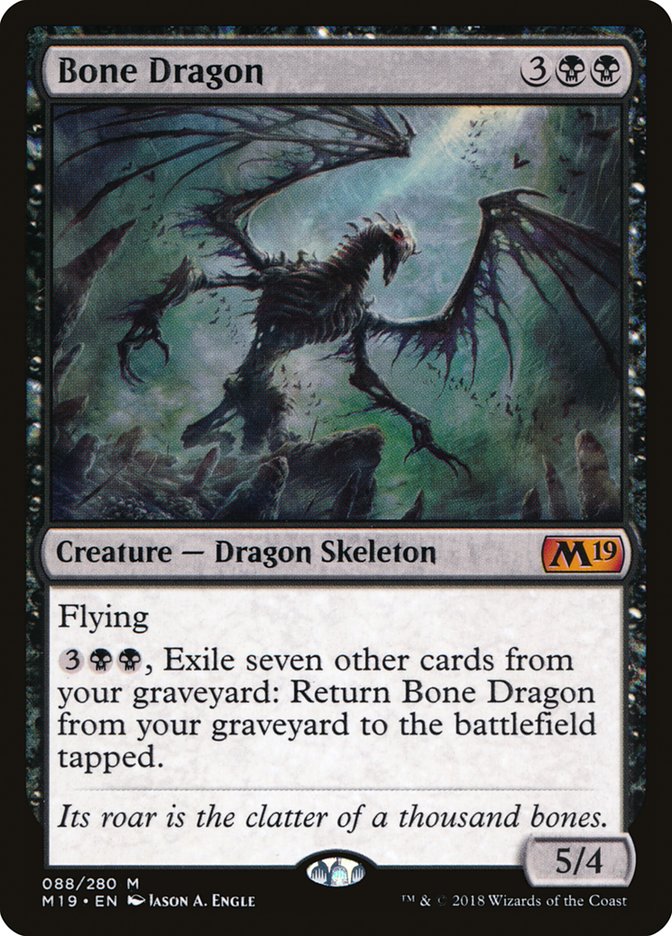 Bone Dragon [Core Set 2019] | Black Swamp Games