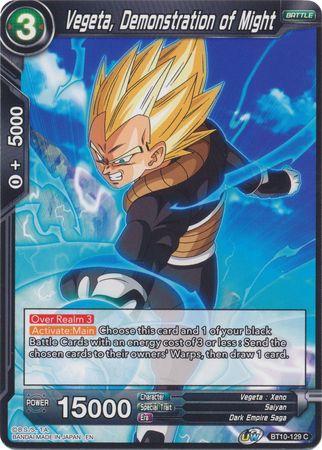 Vegeta, Demonstration of Might (BT10-129) [Rise of the Unison Warrior 2nd Edition] | Black Swamp Games