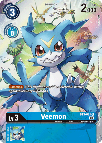 Veemon [BT3-021] (1-Year Anniversary Box Topper) [Promotional Cards] | Black Swamp Games