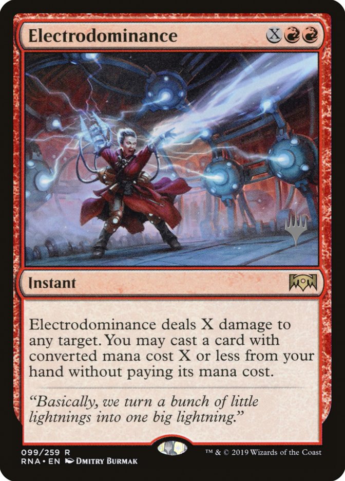 Electrodominance (Promo Pack) [Ravnica Allegiance Promos] | Black Swamp Games