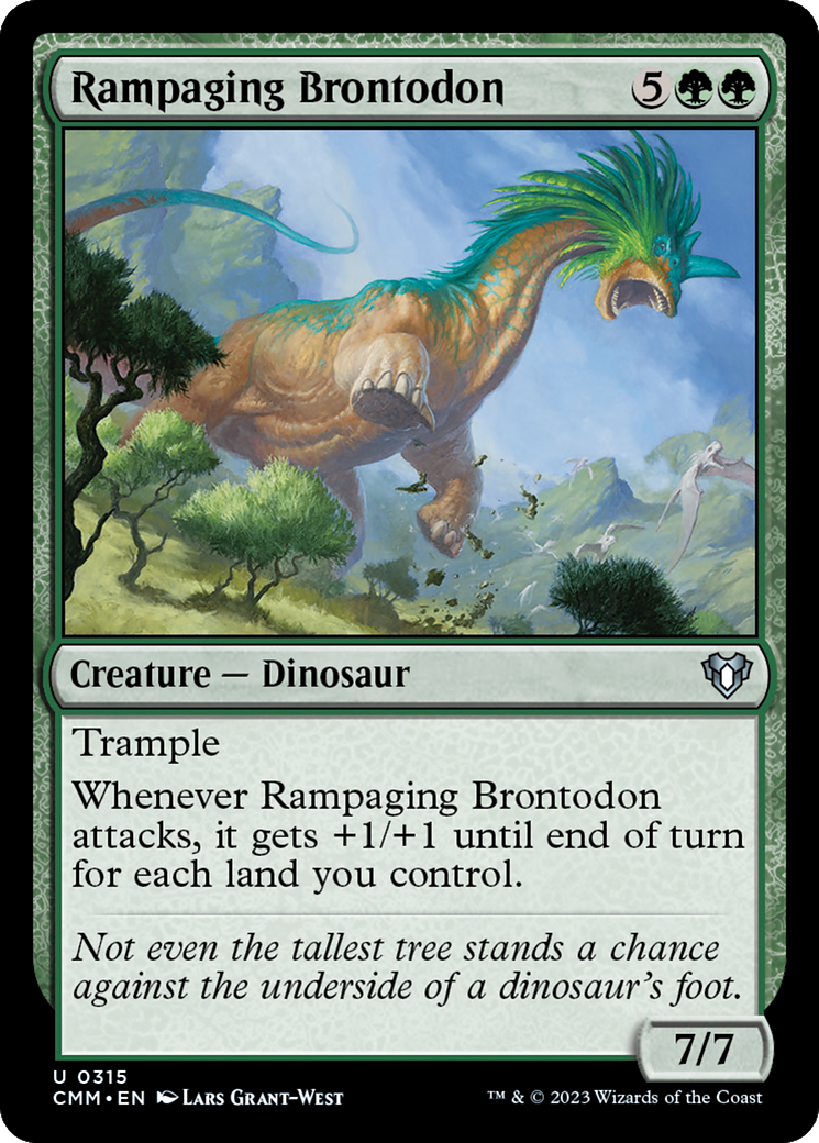Rampaging Brontodon [Commander Masters] | Black Swamp Games
