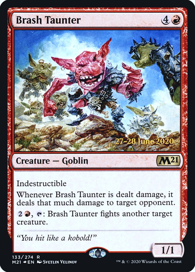 Brash Taunter [Core Set 2021 Prerelease Promos] | Black Swamp Games