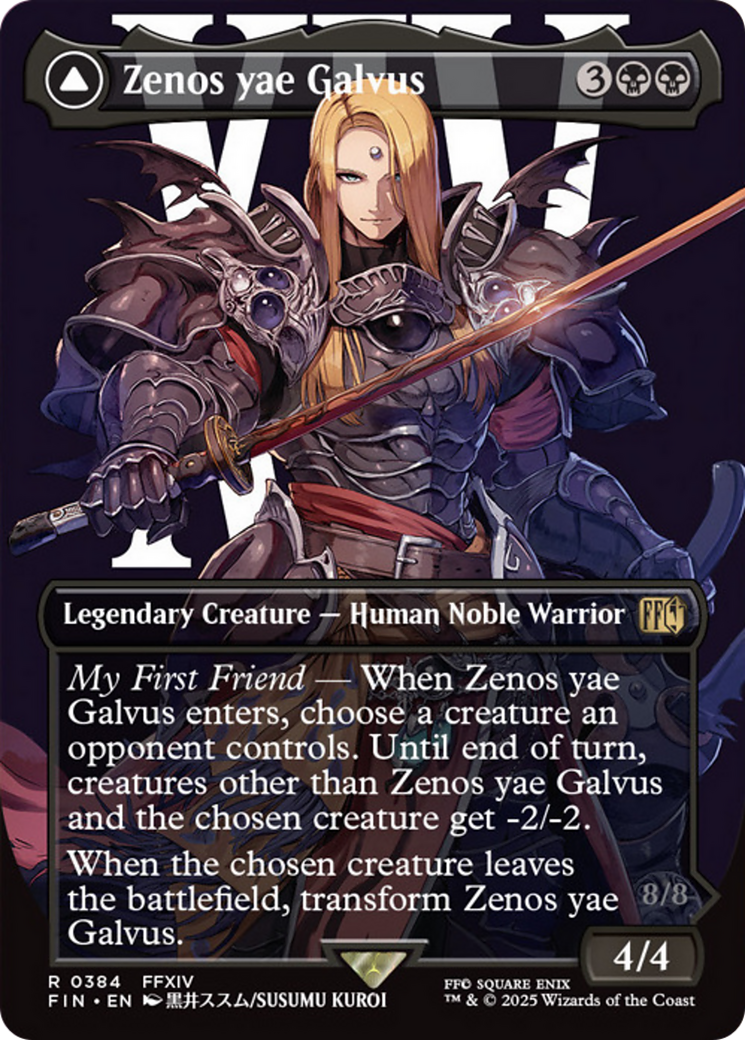 Zenos yae Galvus // Shinryu, Transcendent Rival (Borderless) [FINAL FANTASY] | Black Swamp Games