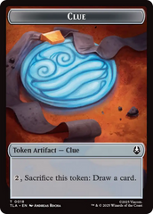 Clue (0018) // Food (0021) Double-Sided Tokens [Avatar: The Last Airbender Tokens] | Black Swamp Games