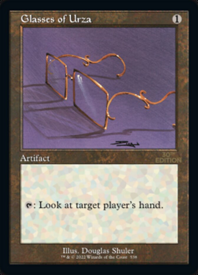 Glasses of Urza (Retro) [30th Anniversary Edition] | Black Swamp Games