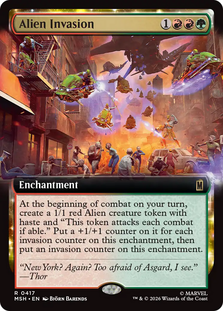 Alien Invasion (Extended Art) [Marvel Super Heroes] | Black Swamp Games