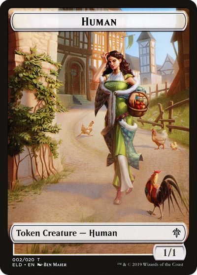 Human Double-Sided Token [Challenger Decks 2020 Tokens] | Black Swamp Games